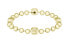 Gold-plated steel bead bracelet 2040409