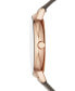 ფოტო #3 პროდუქტის Women's Signatur Charcoal Leather Strap Watch 38mm
