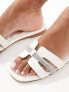 ALDO Deandra embellished flat sandals in white