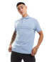 Polo Ralph Lauren icon logo pima cotton polo custom fit in light blue