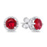 Фото #2 товара Sparkling silver jewelry set with zircons SET230WR (earrings, pendant)