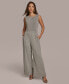 Фото #4 товара Donna Karan Women's Pleated Wide-Leg Pants