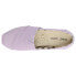 Фото #4 товара TOMS Alpargata Canvas Slip On Womens Purple Flats Casual 10017734T