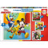 EDUCA BORRAS Progressive Puzzles Mickey & Friends 12-16-20-25