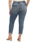 ფოტო #2 პროდუქტის Trendy Plus Size Girlfriend Mid-Rise Slim Jeans