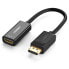 Фото #1 товара Przejściówka adapter jednokierunkowy z DisplayPort (męski) na HDMI (żeński) 1080P 60Hz 12bit czarny