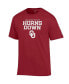 Men's Crimson Oklahoma Sooners Red River Rivalry Slogan T-shirt