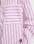 Фото #6 товара Wednesday's Girl oversized boyfriend poplin shirt in purple stripe