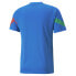 Puma Figc Player V Neck Short Sleeve Soccer Training Jersey Mens Blue 76708003