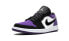 Jordan Air Jordan 1 Low Court Purple 低帮 复古篮球鞋 男款 黑紫