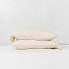 Фото #1 товара King Linen Blend Pillowcase Set Natural - Casaluna