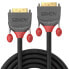 Lindy 0.5m DVI-D Dual Link Cable - Anthra Line - 0.5 m - DVI-D - DVI-D - Male - Male - Grey