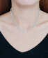 ფოტო #2 პროდუქტის Cubic Zirconia Graduated Tennis 16" Collar Necklace in Sterling Silver