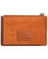 ფოტო #1 პროდუქტის Women's Croco Collection RFID Secure Card Case and Coin Pocket