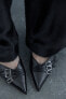 Туфли на высоком каблуке с ремешками и пряжками ZARA