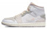 【定制球鞋】 Jordan Air Jordan 1 Mid SE Craft 改造定制 化石 解构 骸骨三角龙 潮流 朋克 中帮 复古篮球鞋 男款 灰米 / Кроссовки Jordan Air Jordan DM9652-100