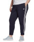 Фото #1 товара Брюки Adidas Essentials Plus Size 3-Stripe