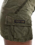 Superdry Utility parachute skirt in olive night green