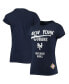 ფოტო #1 პროდუქტის Women's Navy New York Cubans Negro League Logo T-shirt