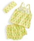 Фото #2 товара Baby Girls 3-Pc. Bright Stamps Floral Top, Bloomers & Headband Set, Created for Macy's