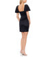 ფოტო #3 პროდუქტის Women's Club Puff-Sleeve Taffeta Sheath Mini Dress