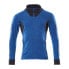 MASCOT Accelerate 18584 full zip sweatshirt Azure Blue / Dark Navy, M - фото #2