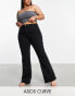 Фото #2 товара ASOS DESIGN Curve flared jeans in washed black