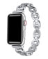 Фото #1 товара Women's Joy Metal Band With Rhinestones Band for Apple Watch Size- 42mm, 44mm, 45mm, 49mm