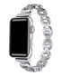 ფოტო #1 პროდუქტის Women's Joy Metal Band With Rhinestones Band for Apple Watch Size- 42mm, 44mm, 45mm, 49mm