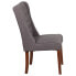 Фото #1 товара Hercules Preston Series Gray Fabric Tufted Parsons Chair