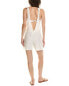 9Seed Overall Linen Short Women's White M/L