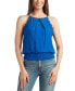 Фото #1 товара Juniors' Scalloped Smocked-Hem Tank Top