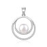 Charming silver pendant with river pearl AGH645PL