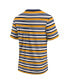 Фото #4 товара Men's Gold LA Galaxy Shot Clock Stripe T-shirt