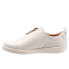 Фото #4 товара Trotters Anika T2173-115 Womens White Wide Leather Lifestyle Sneakers Shoes 12