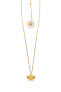 Фото #1 товара Gold plated bee and daisy necklace 12445G