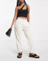 Фото #2 товара ASOS DESIGN Hourglass chino trousers in stone