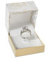 Crystal Triple-Row Ring in Fine Silver Plate or Gold Plate, Created for Macy's
