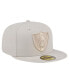 ფოტო #2 პროდუქტის Men's Stone Las Vegas Raiders Color Pack 59FIFTY Fitted Hat