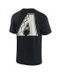 Фото #2 товара Men's and Women's Black Arizona Diamondbacks Super Soft Short Sleeve T-shirt