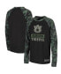 ფოტო #2 პროდუქტის Big Boys Black, Camo Auburn Tigers OHT Military-Inspired Appreciation Raglan Long Sleeve T-shirt