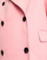 Фото #4 товара ASOS DESIGN mid length dad coat in pink