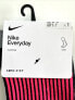 Nike Everyday Essential Crew Socks 1-Pair Black DM7822-639 Men 6-8 Women 6-10