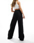 Фото #4 товара Tommy Jeans claire high rise wide cargo pant in black