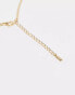 Фото #4 товара ALDO flat chain and delicate chain eye charm necklace multipack in gold