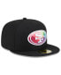 Фото #3 товара Men's Black San Francisco 49ers 2023 NFL Crucial Catch 59FIFTY Fitted Hat