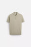 VISCOSE BLEND KNIT POLO SHIRT