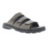 Фото #2 товара Propet Hatcher Slide Mens Grey Casual Sandals MSO031L-021