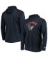 ფოტო #2 პროდუქტის Men's Navy Houston Texans Raglan Long Sleeve Hoodie T-shirt