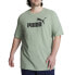 Фото #1 товара Puma Essentials Heather Crew Neck Short Sleeve T-Shirt & Tall Mens Green Casual